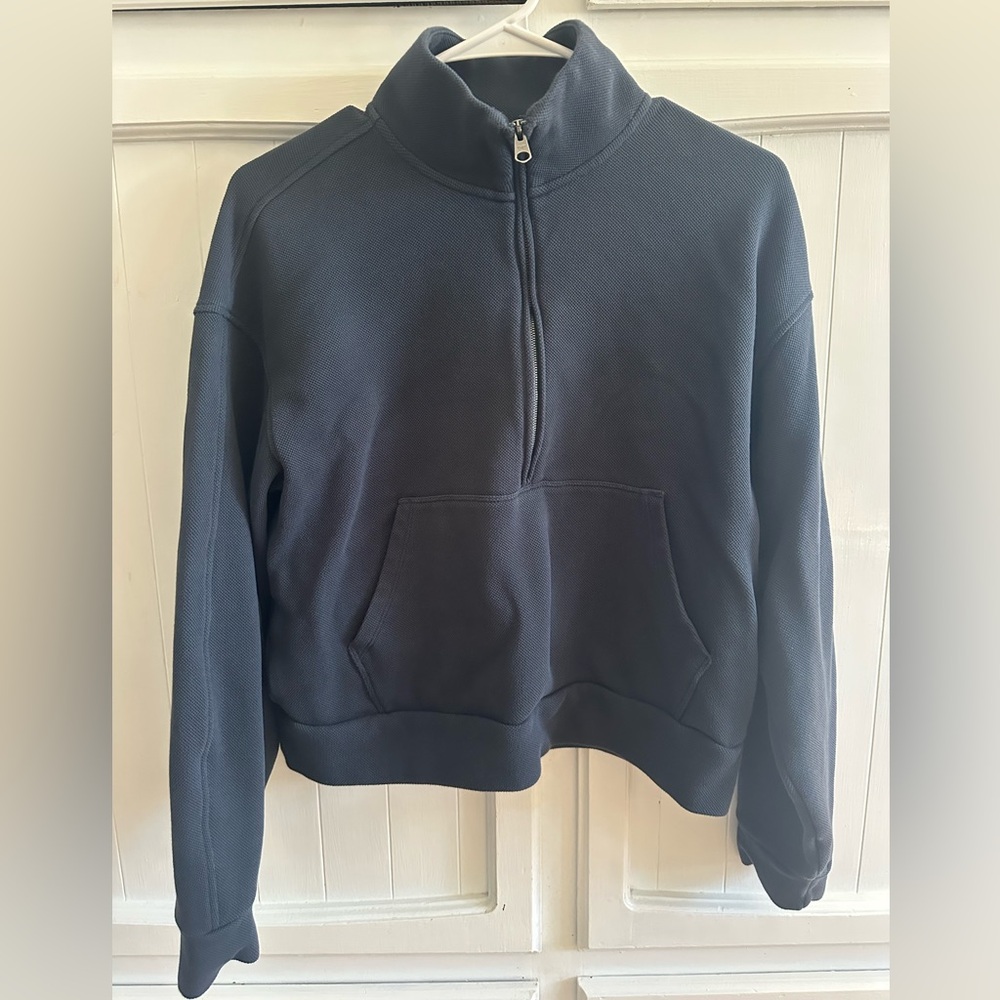 Women’s Navy Half-Zip Pullover Sweater